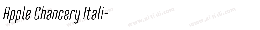 Apple Chancery Itali字体转换